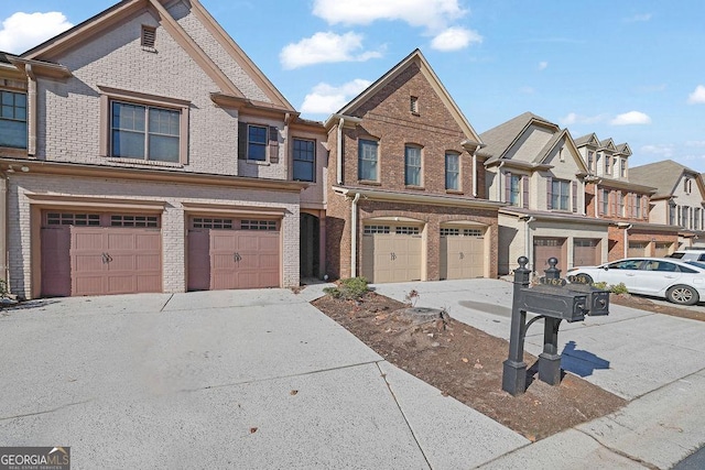 view of property with a garage