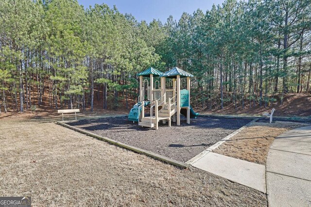 view of jungle gym