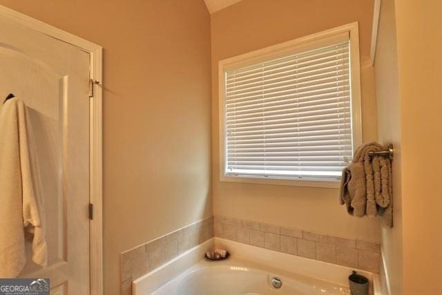 bathroom with a bathing tub