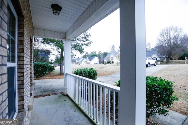 view of patio / terrace featuring a porch