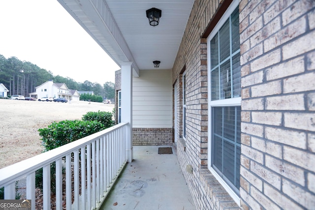 view of balcony