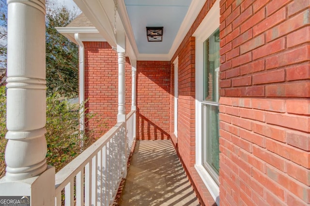 view of balcony