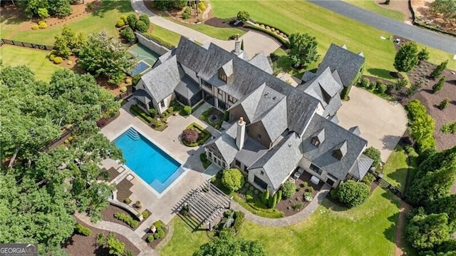 560 Lost River Bnd, Milton, GA 30004 - aerial view of a pool area