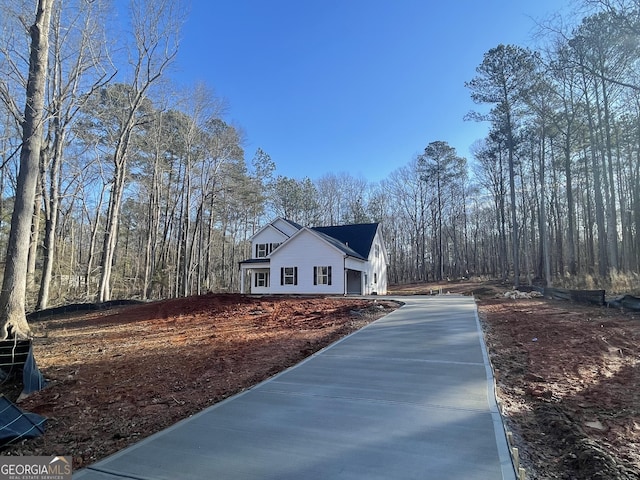 view of side of property