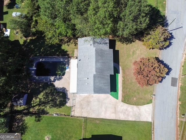 birds eye view of property