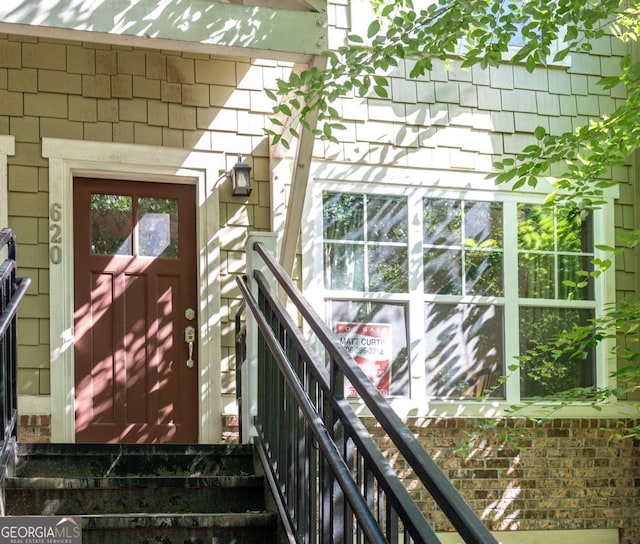 view of stairway