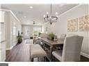 dining room featuring an inviting chandelier