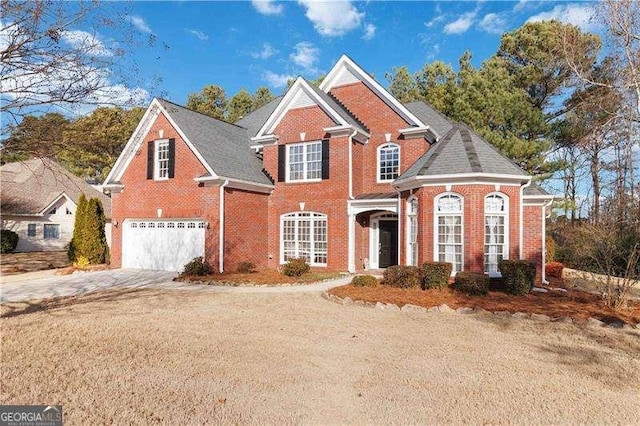 front facade featuring a garage