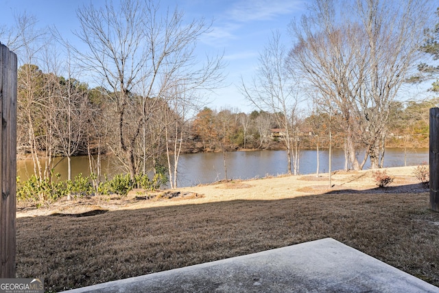 view of water feature