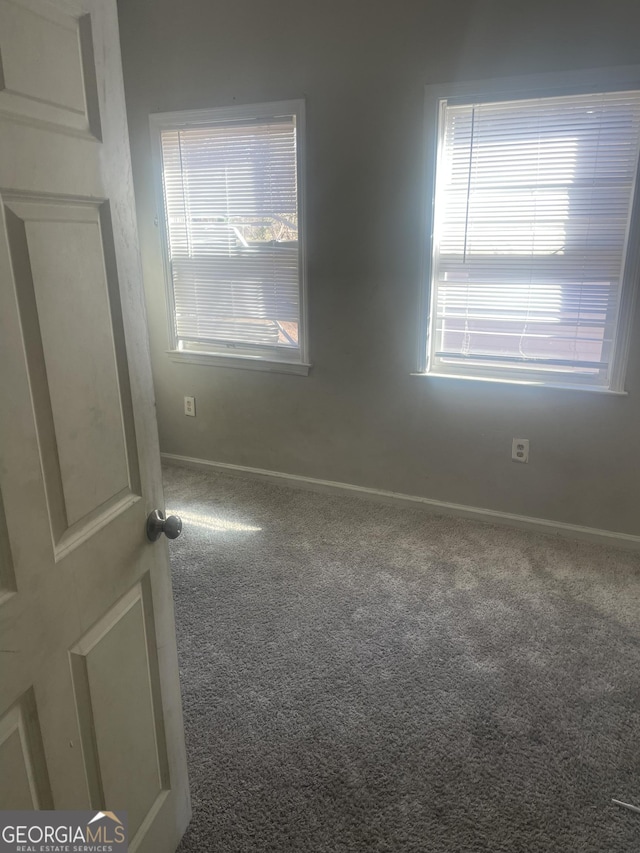 empty room featuring carpet floors