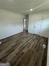 interior space featuring dark hardwood / wood-style floors