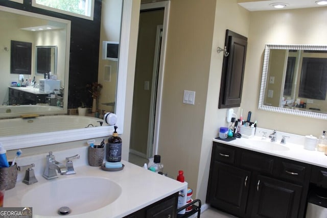 bathroom featuring vanity