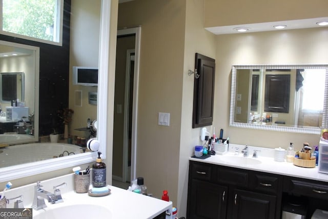 bathroom featuring vanity