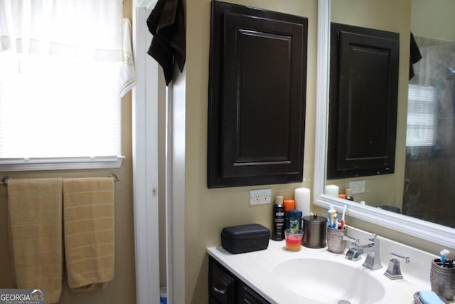 bathroom featuring vanity