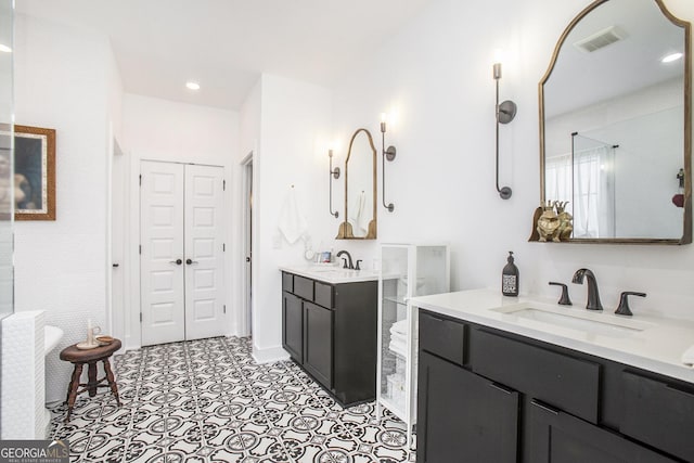 bathroom with vanity