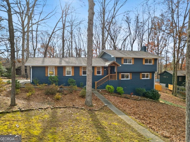 view of front of home