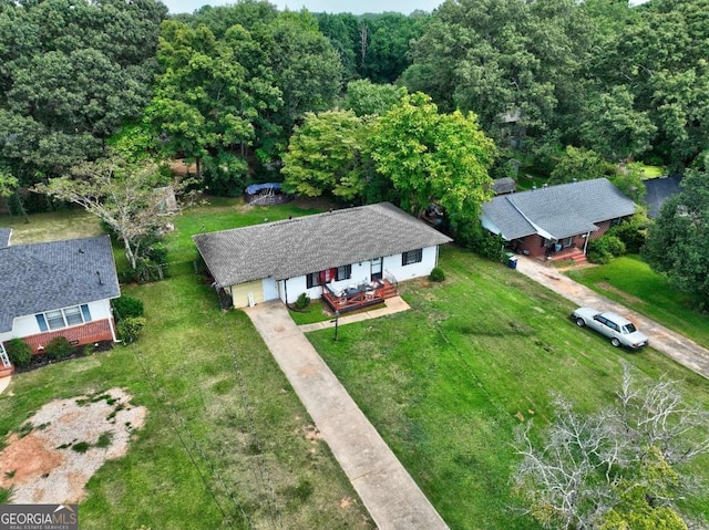 birds eye view of property