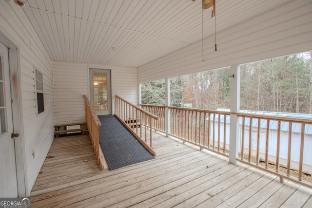 view of wooden terrace