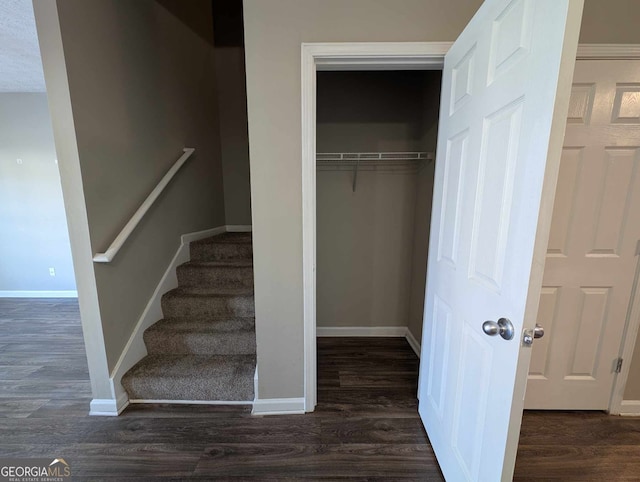 interior space featuring hardwood / wood-style flooring