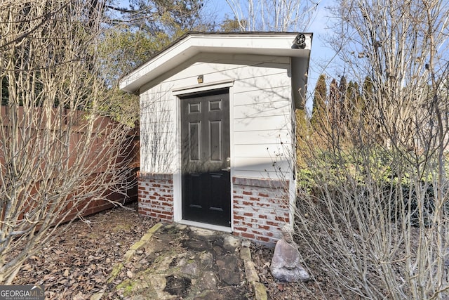 view of outbuilding