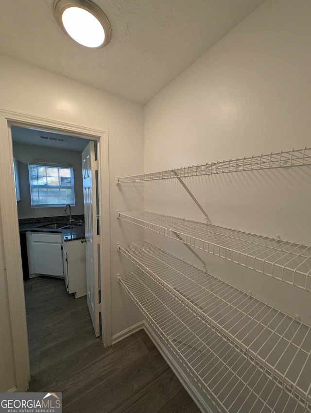 pantry featuring sink