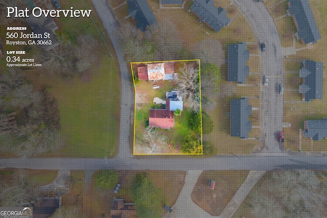 birds eye view of property