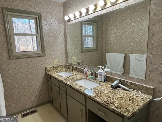 bathroom featuring vanity