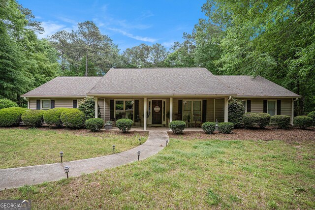 view of front of house with covered porch