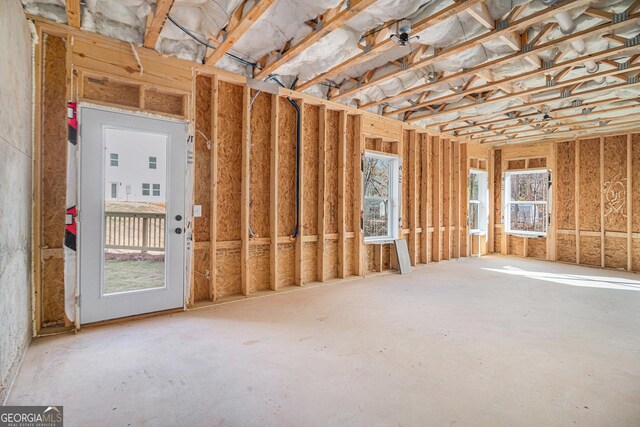 empty room featuring hardwood / wood-style flooring