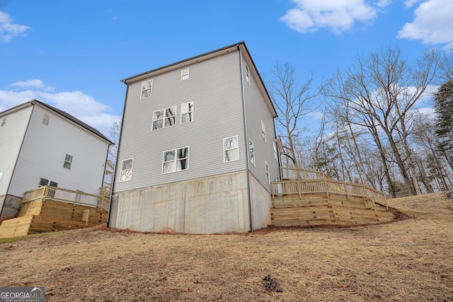 view of back of property