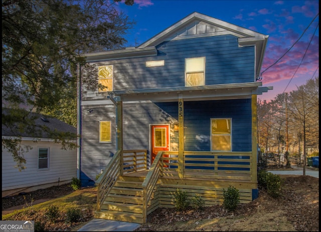 view of front of property