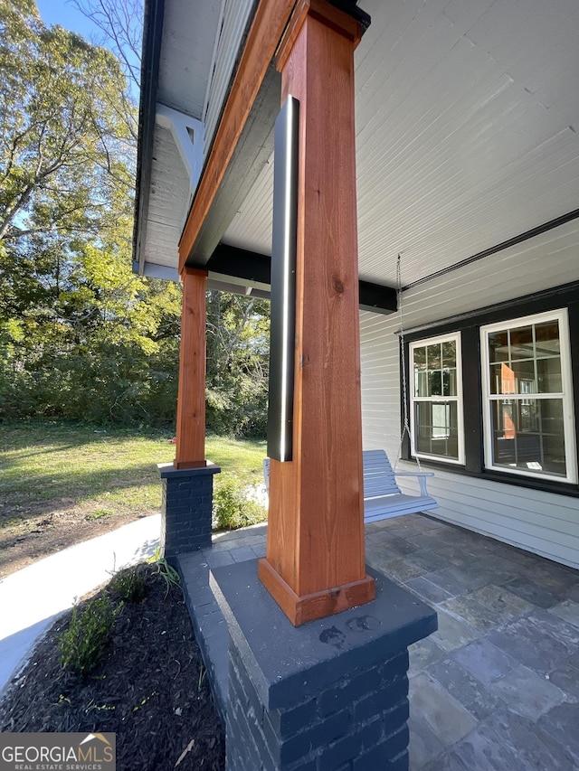 view of patio / terrace featuring covered porch