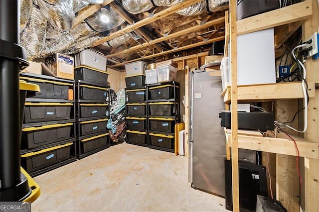 view of storage room