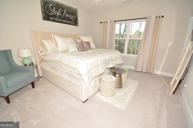 bedroom featuring carpet floors