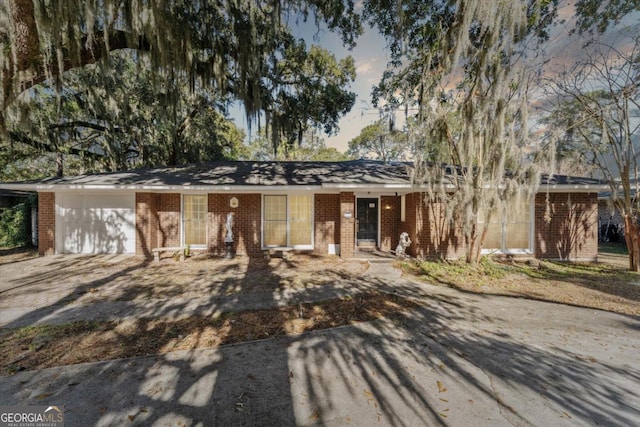 ranch-style house with a garage