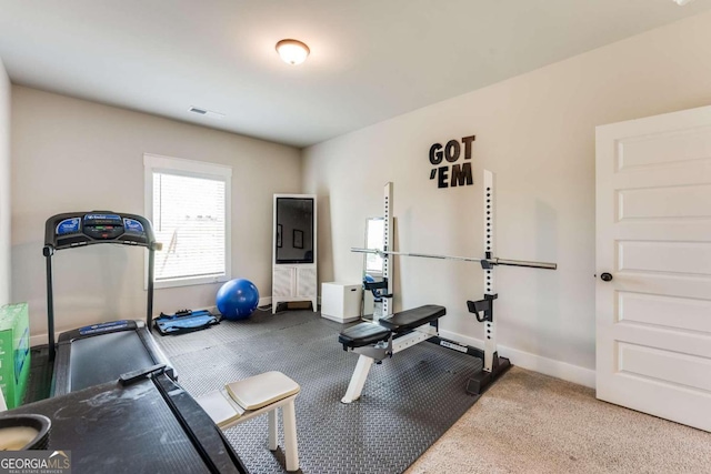 view of exercise room