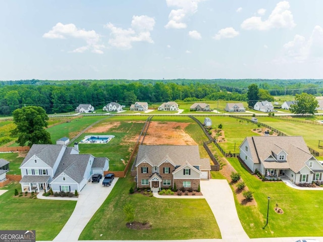 birds eye view of property