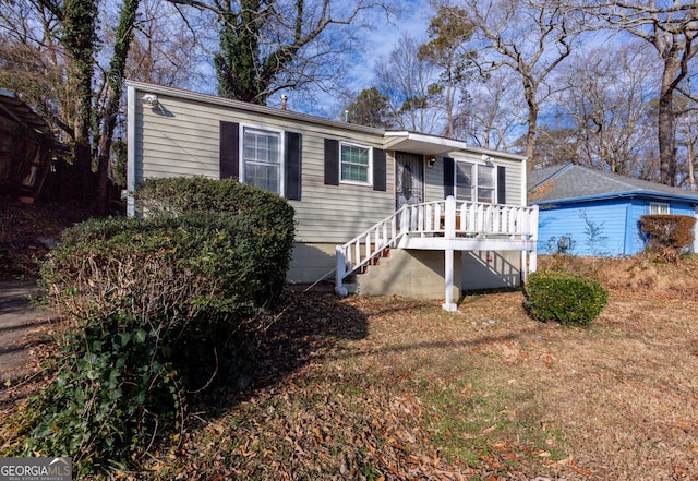 view of front of home