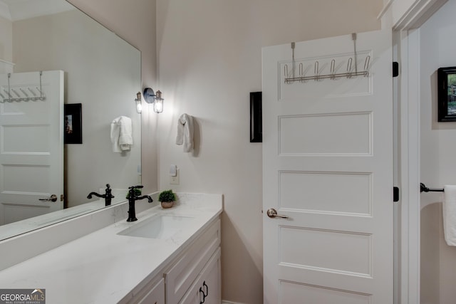 bathroom featuring vanity