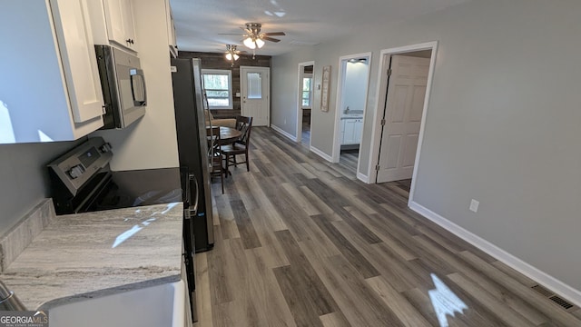 interior space featuring dark hardwood / wood-style floors