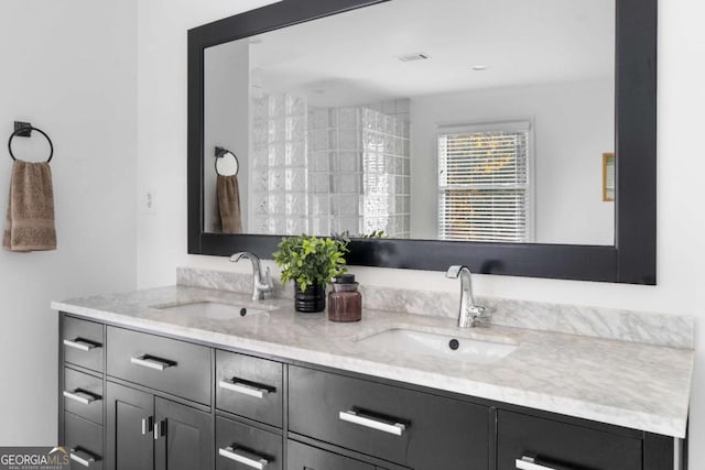 bathroom with vanity