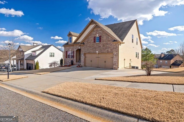 view of property with a garage