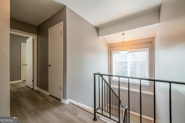 hallway featuring hardwood / wood-style flooring