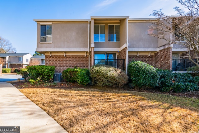 exterior space with a front lawn