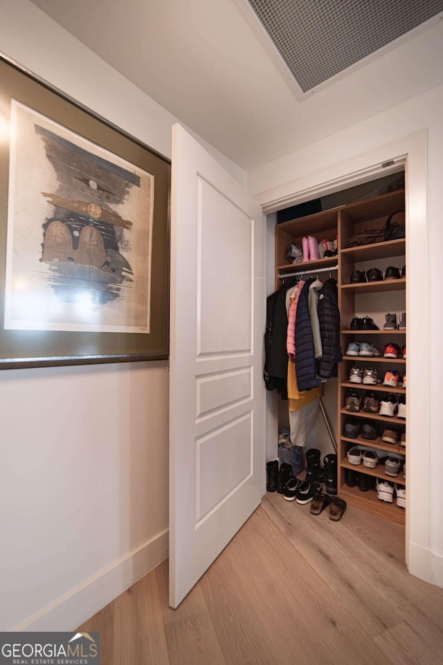 view of closet