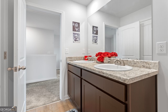 bathroom with vanity