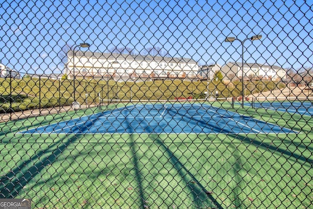 view of tennis court