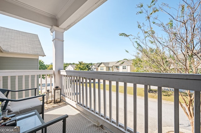 view of balcony