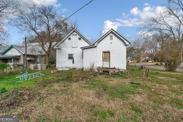 view of back of property