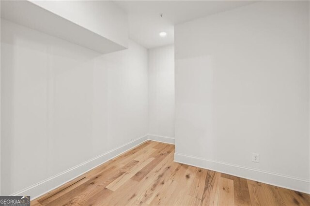 empty room featuring light hardwood / wood-style flooring